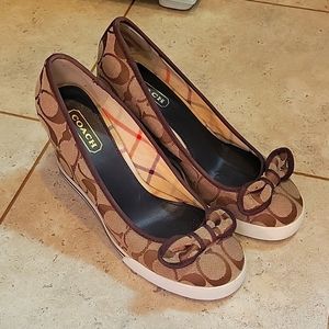 Cute coach wedges